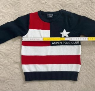 Maglione Aspen Polo Club USA Flag misure in foto