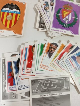 Lote 668 cromos Liga Española Fútbol 2007-08