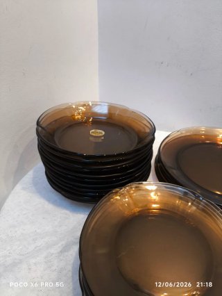 Vajilla Duralex Ámbar Vintage