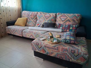 Sofá modular tela multicolor