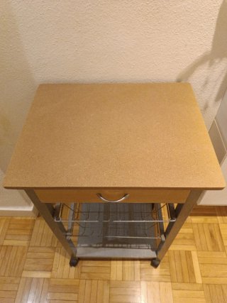 Carrito Cocina Madera y Metal