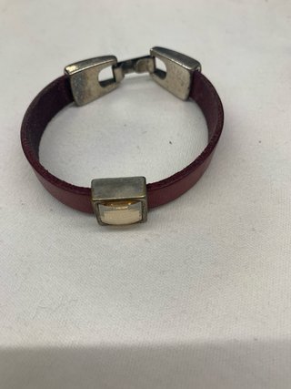 Lote 4 Pulseras Cuero y Cristales