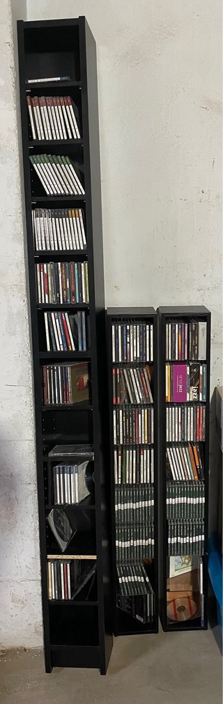 Estanterías Negras para CDs