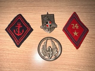 4 Insignias Militares Francesas