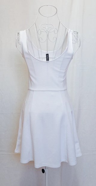 Vestido H&M Blanco Talla 34