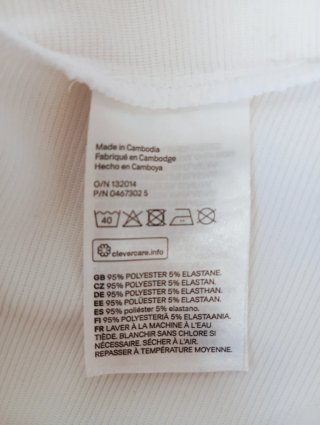 Vestido H&M Blanco Talla 34