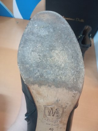 Botines Massimo Dutti Tacón Medio Piel Negros