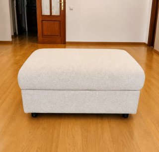 Reposapiés/Puf con almacenaje color gunnared beige