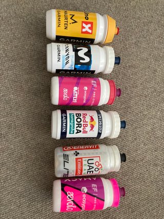 6 botellines ciclismo
