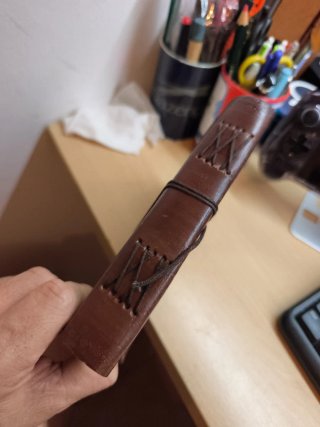 Libreta de piel con bolígrafo inox