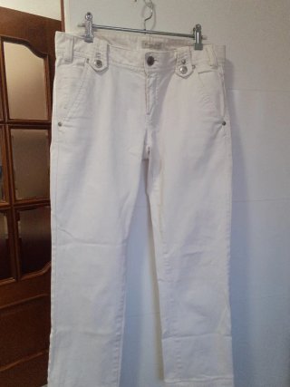 Pantalones Massimo Dutti Blancos Talla 42
