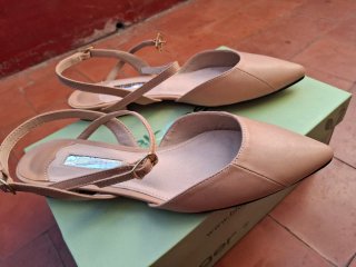 Zapatos Blogger Tacon Beige