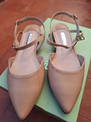 Zapatos Blogger Tacon Beige
