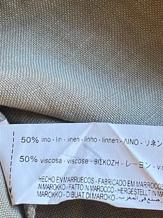 Vestido Zara Lino/Viscosa Botones Talla M