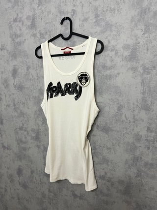 Camiseta sin mangas con estampado de mono talla m