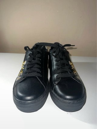 Pollini Scarpe Nere con Dettaglio Oro Tg 38