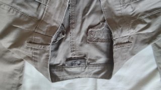 Pantalón chino beige mujer