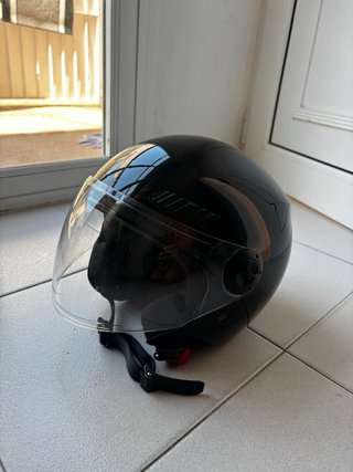 Casco Moto SHIRO T-M Scooter Negro