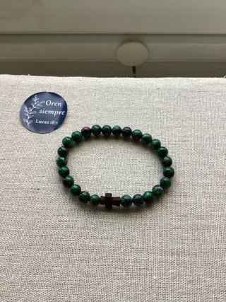 Pulsera Cruz Hombre Hecha a Mano
