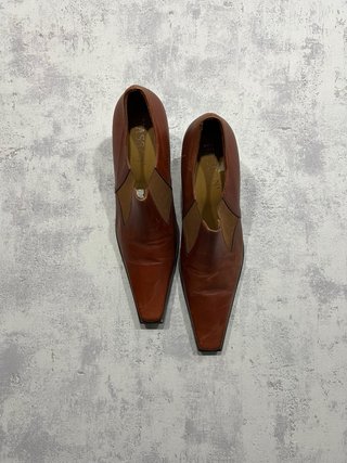 Botines de tacón marrones talla 37.5