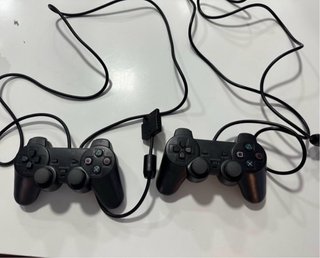 2 Mandos PS2 Sony Negros