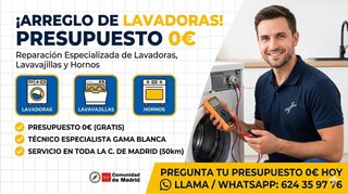 ️ Arreglo Lavadoras, Lavavajillas, Hornos | 0€
