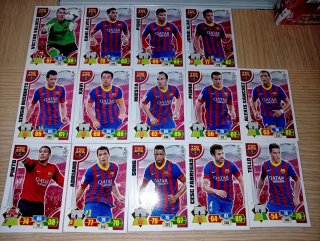 Set di figurine calcio FC Barcelona 2013