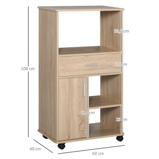 Carro cocina microondas mueble auxiliar multiusos