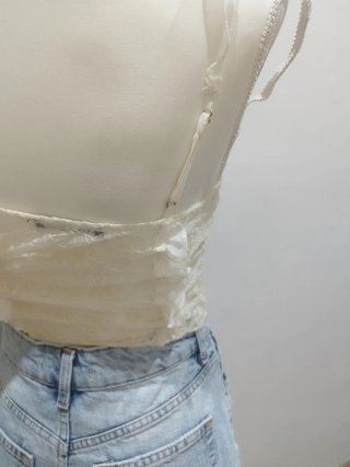 Bustier encaje Zara.
