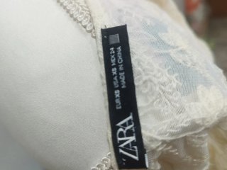 Bustier encaje Zara.