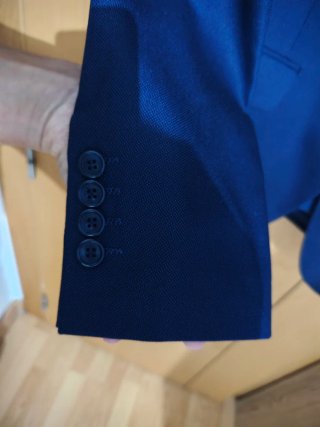Traje azul para graduación/boda