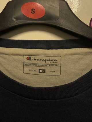 Camiseta Champion Vintage Talla XL Azul