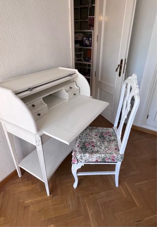 Escritorio Buró Secreter Blanco Madera