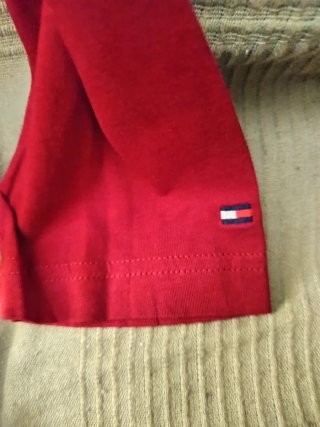 Camiseta Tommy Hilfiger Roja Manga Larga