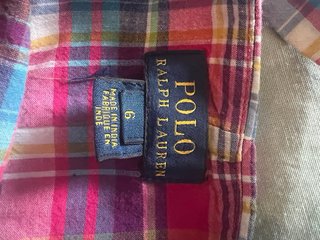 Vestido Ralph Lauren cuadros multicolor talla 6