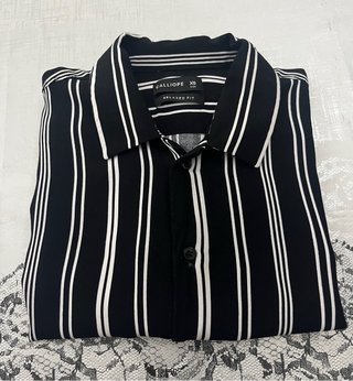 Camicia uomo Calliope righe bianche nere