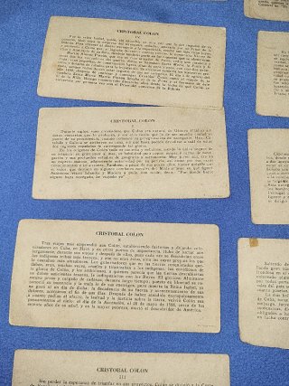 Lote 9 Cromos Cristobal Colon Juncosa