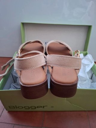 Sandalias Balerina Tacón Beige