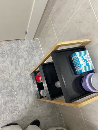 Estantería de baño negra