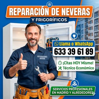 Arreglo Frigoríficos y Neveras Madrid 24h