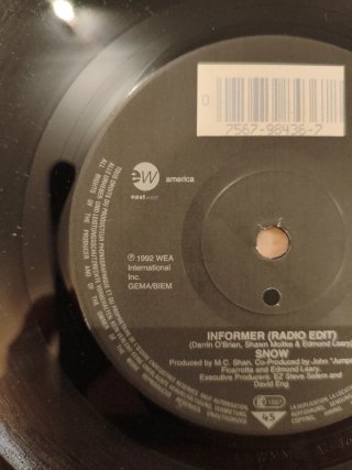 SINGLE SNOW INFORMER VINILO 7" DUB REGGAE SKA