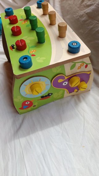 Banco de herramientas madera niños
