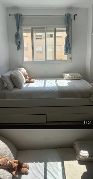 Cama nido Ikea Slakt 90x200 con colchón