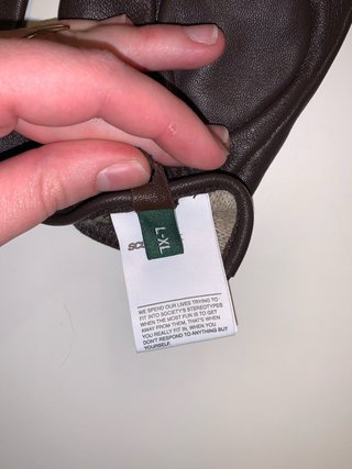 Guantes de Piel Marrón Sculfers Talla L/XL