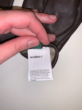 Guantes de Piel Marrón Sculfers Talla L/XL