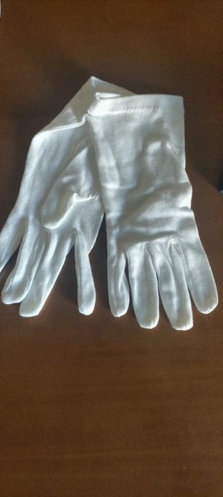 Guantes unisex algodón blancos