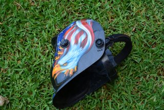 Casco Soldador Diseño Bandera USA