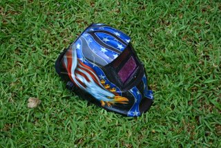 Casco Soldador Diseño Bandera USA
