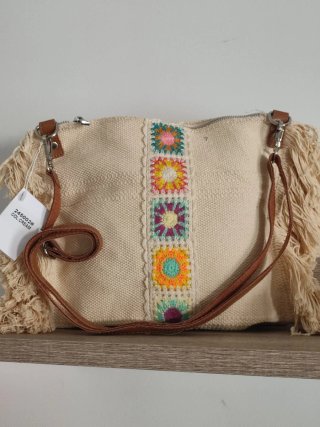 Bolso Boho Beige Multicolor