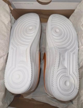 Nike Air Force 1 Mujer Naranja y Blanco